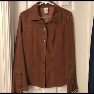 Studio C Blouse with 97% polyester and 3% spandex